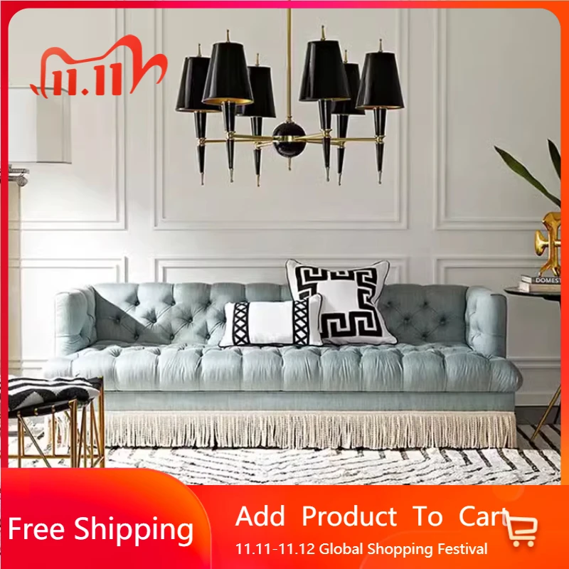 

Loveseat Design Living Room Sofas European Lazy Vintage Puffs Living Room Sofas Light Luxury Create Muebles Trendy Furniture