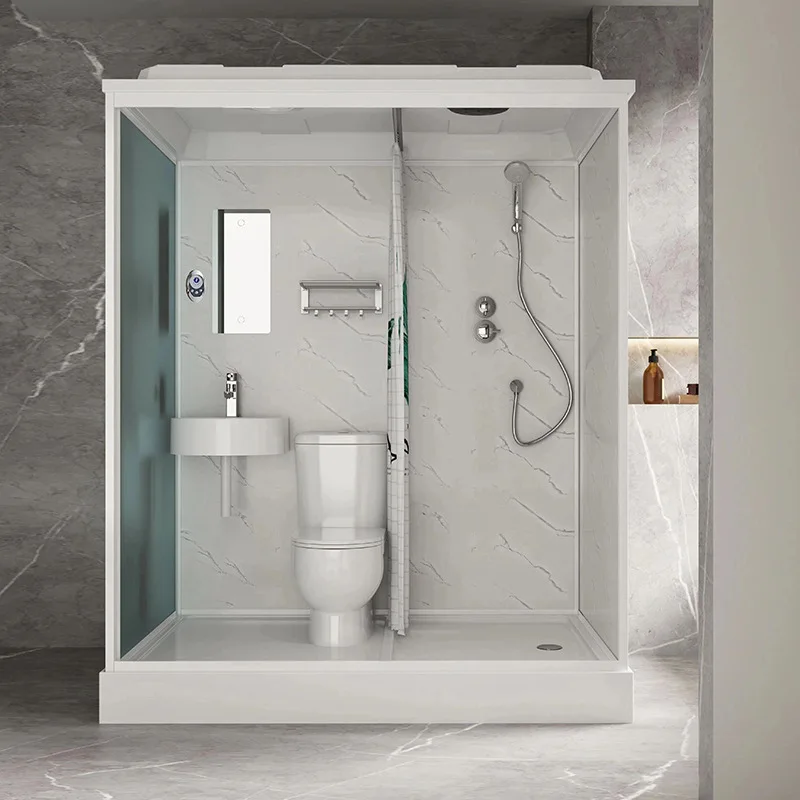 

Акриловая интегрированная встроенная ванная комната для душа, сухое и влажное разделение