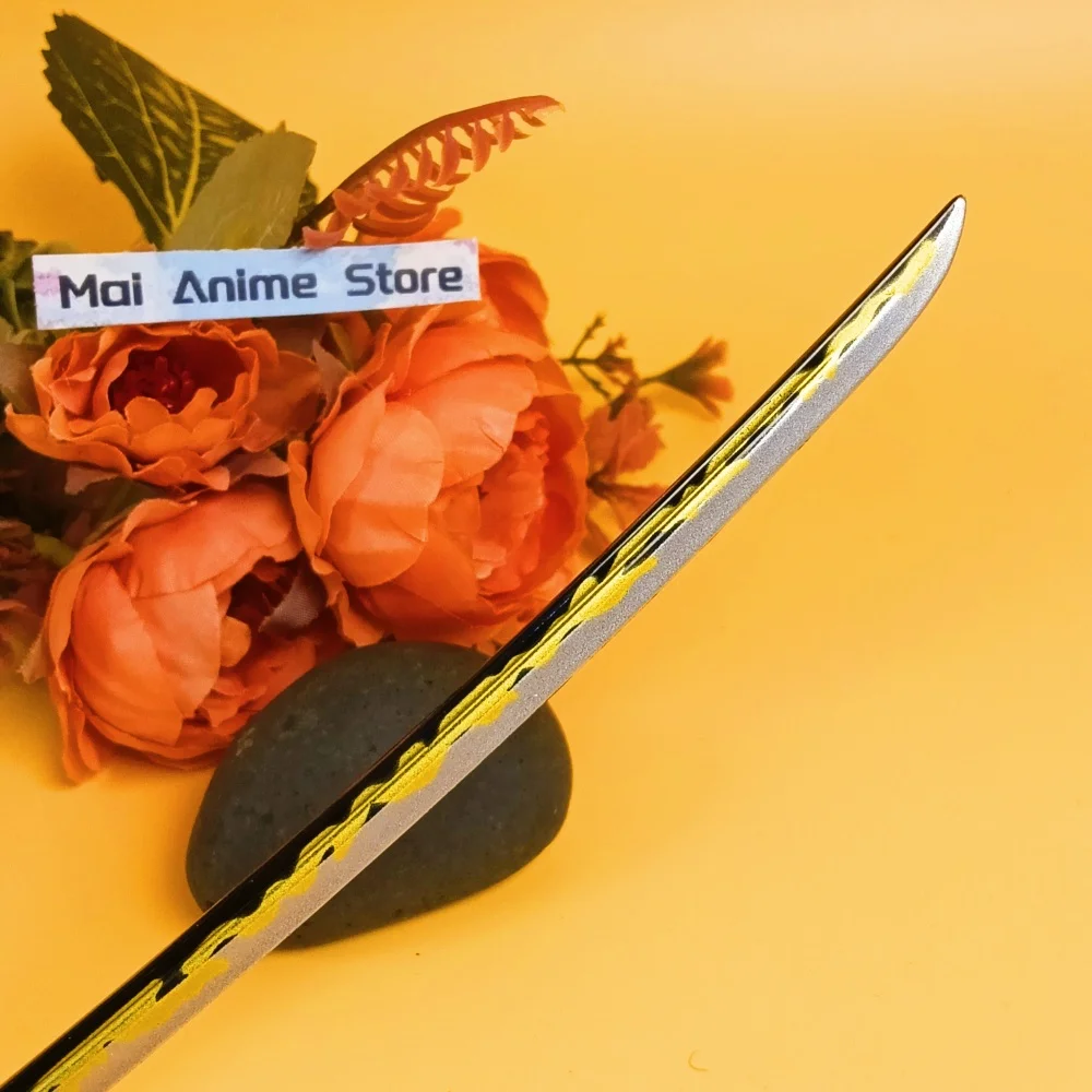 8.6 بوصة كاتانا صغيرة أصلية صغيرة الساموراي صابر الديكور عمل الشكل Ainme كاتانا سكين شفرة معدنية السيف لعبة غير حادة هدية