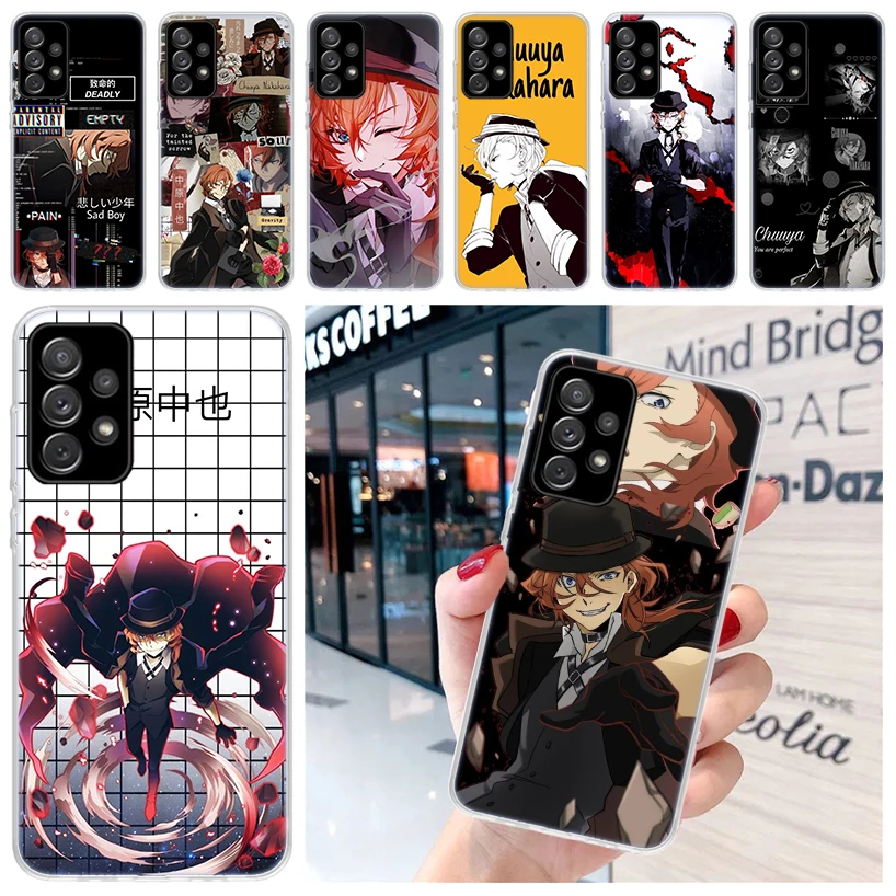 Bungo Stray Dogs Nakahara Chuuya Soft Phone Case for Samsung A55 A54 A53 A52 A15 A14 A13 A12 A25 A24 A23 A22 A35 A34 A33 A32 A03