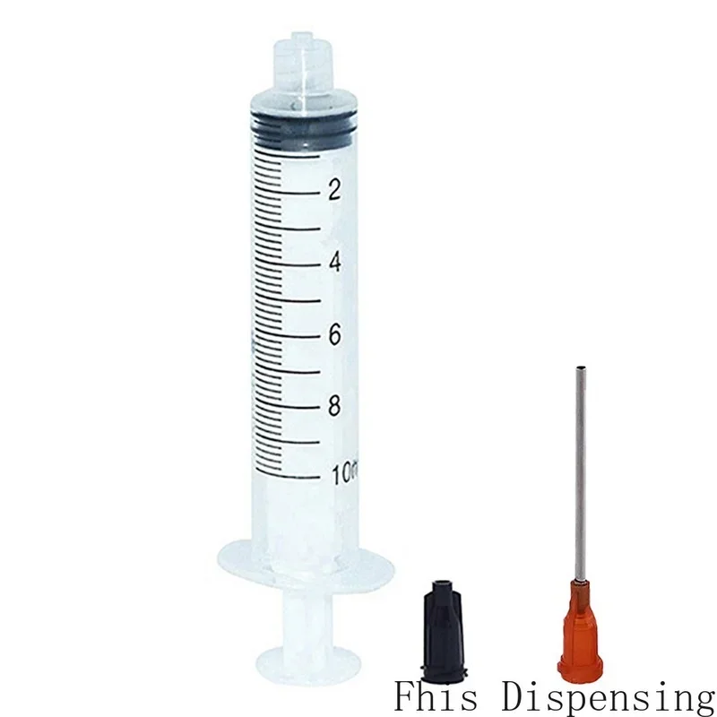 10cc/10ml Syringe 15G Blue Needle Glue Adhesive Henna Liquids 1.5 Inch Blunt Tip Dispensing Needle Pack of 5