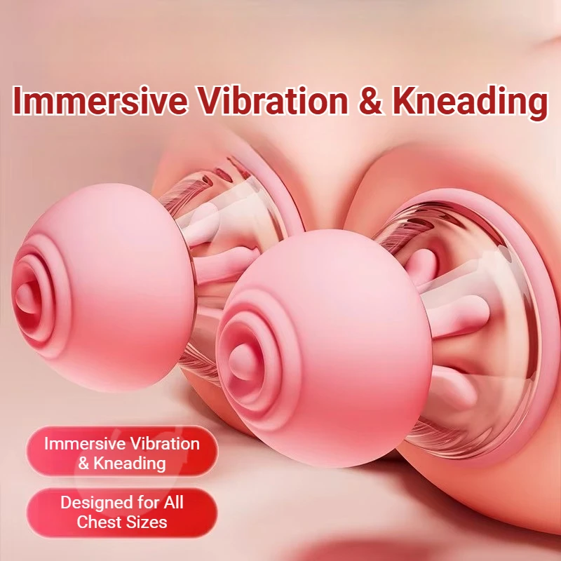 Electric Breast Massage Nipple Sucker Vibrator Soft Claw Kneading Chest Stimulator Female Masturbator Pussy Sex Toy for Women