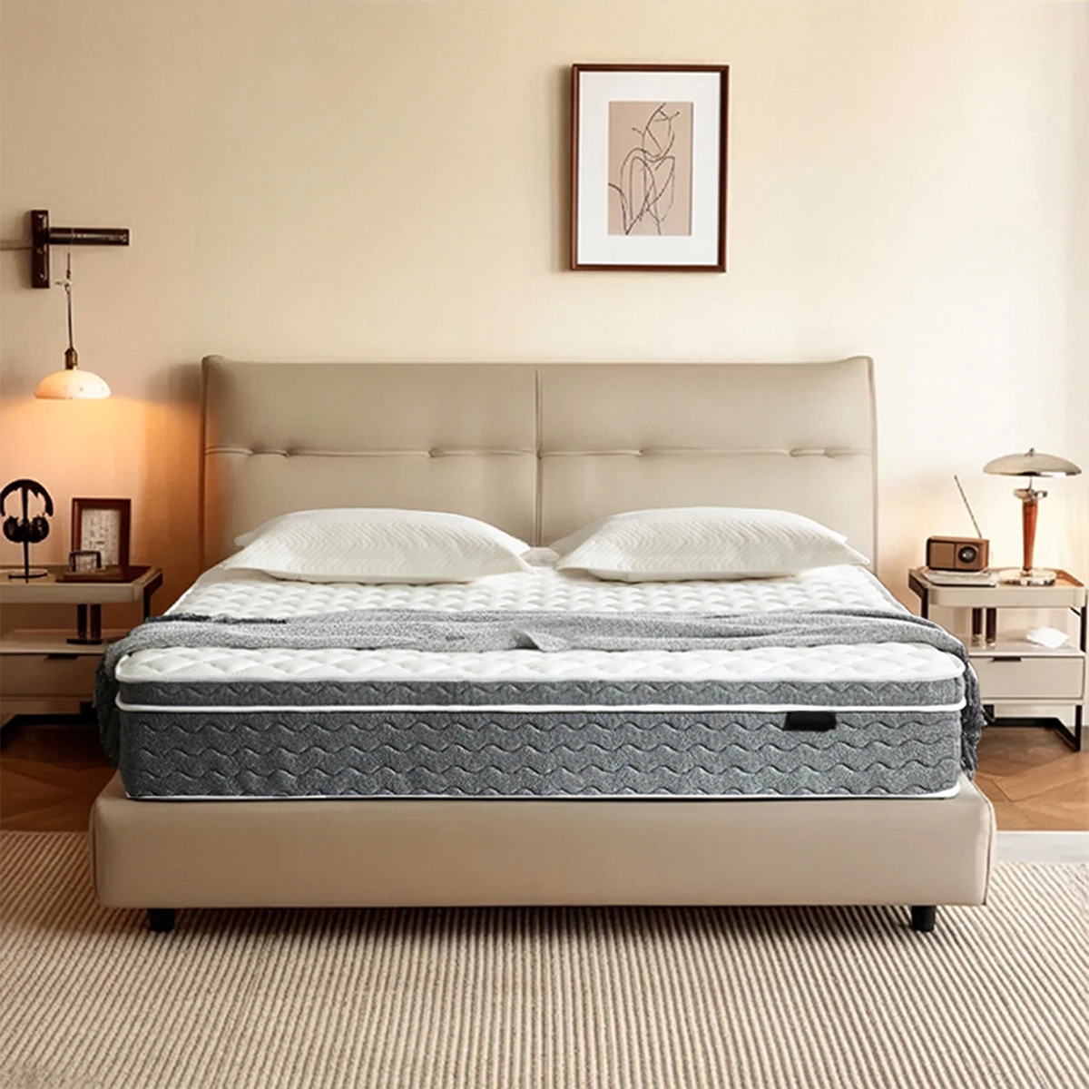 

10/12/14 inch Queen Size Mattress, Hybrid Mattress , Pressure Relief, Medium Firm Comfort, Motion Isolation, Mattress in a box