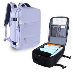 Mulher mochila de viagem aérea para bagagem saco leve impermeável Laptop grande capacidade avião cabine multifuncional mochilas