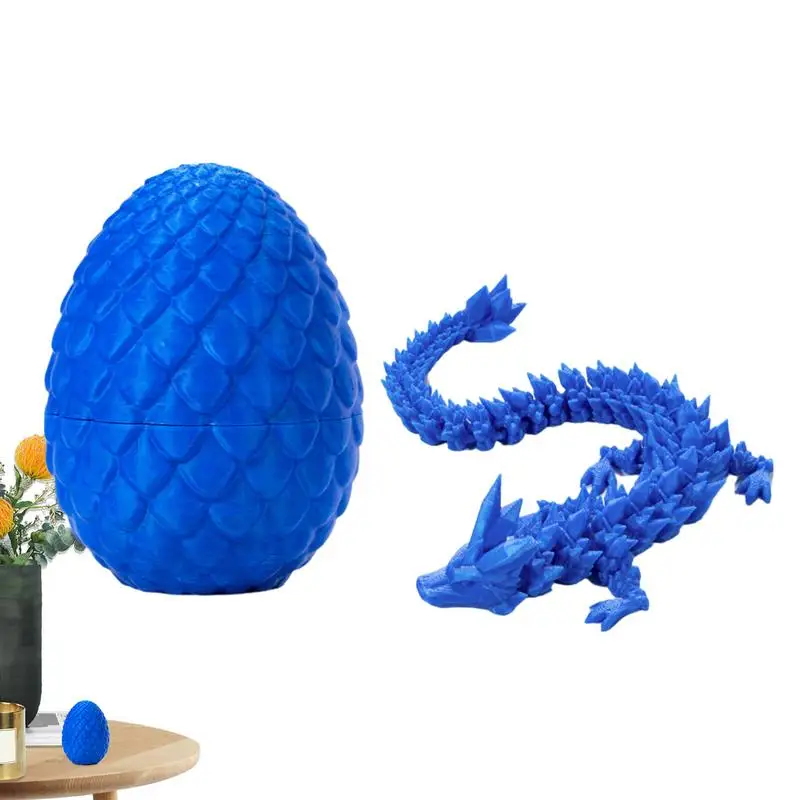 1pcs 3D Dragon Egg with Dragon Inside Crystal Dragon Fidget Toy Home Office Decor Desk Toy for Boys Kids Decorative Easter Egg