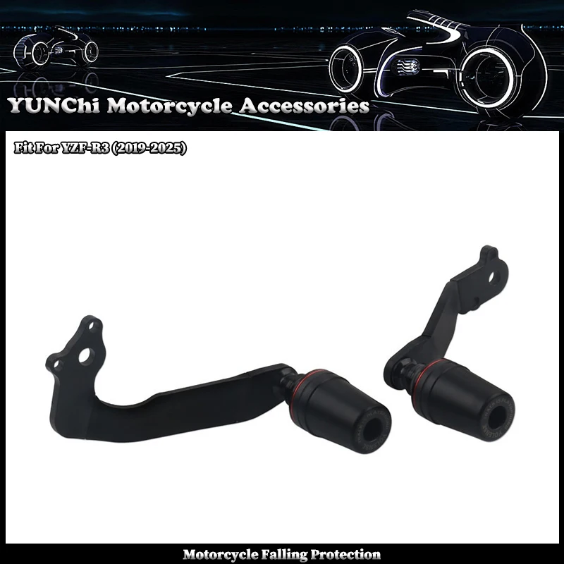 Protector de Carenado Anticaída para Motocicleta YAMAHA YZF-R3 YZF R3 2019-2025, Accesorios de Protección Anticaídas, Deslizador de Chasis, Almohadilla Antichoque