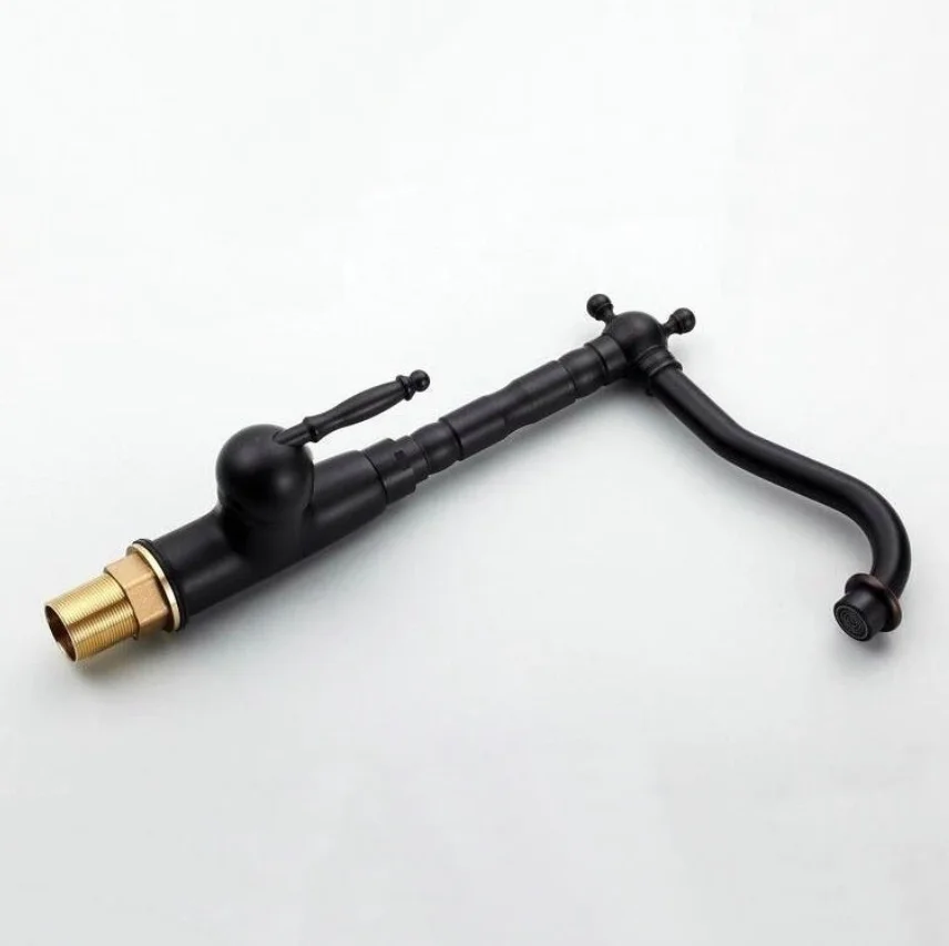 Kitchen Swivel Brass Faucets Mixer Faucet Sink Basin Swivel Tap black Antique Brass