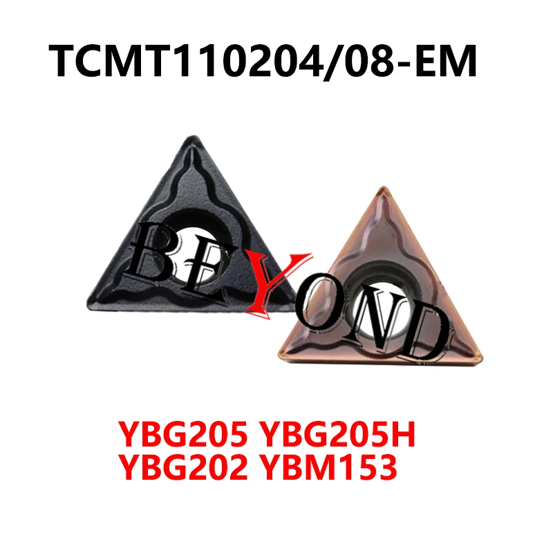 TCMT110204-EM YBG202 YBM153 YBG205H TCMT110208-EM YBG205 Original Carbide Inserts CNC Cutter For Stainless TCMT 110204 110208