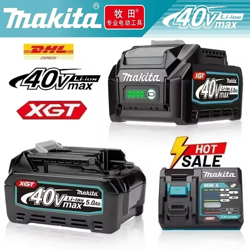 

original makita xgt 40v Lithium ion battery 5.0Ah Rechargeable replacement battery, BL4020,BL4025,BL4050,BL4080 40v xgt battery