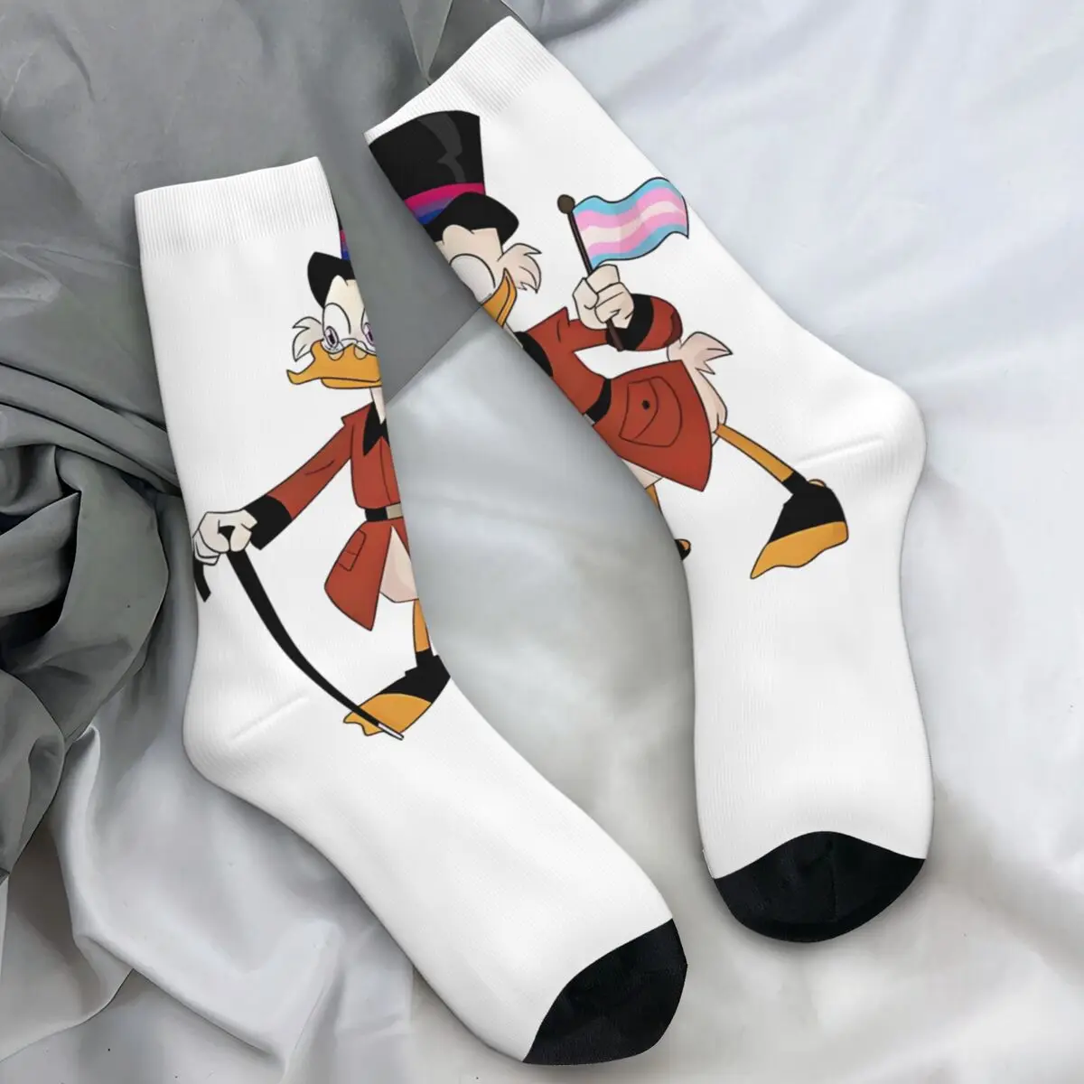 البخيل McDuck العم الجوارب دونالد داك مضحك الكرتون مضحك جوارب للجنسين في الهواء الطلق الجوارب الشتاء نمط المضادة للبكتيريا الجوارب