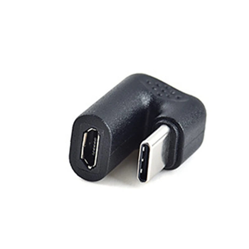 1 Pcs U-Shaped Angled USB 3.1 Type C Male To Micro-USB Female OTG USB-C Converter Adapter For Huawei Samsung Xiaomi