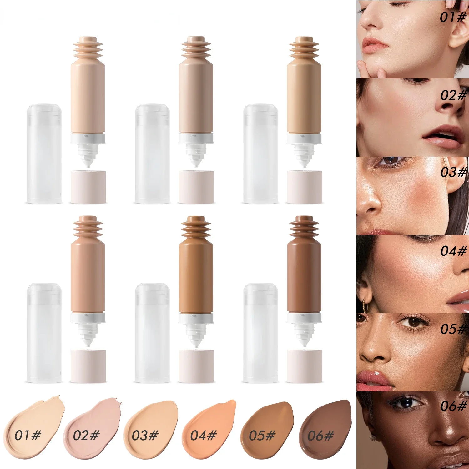 Brand Foundation Concealer Liquid Face Base Bb Cream Long Lasting Waterproof Cover Acne Spot Full Coverage Professional Makeup