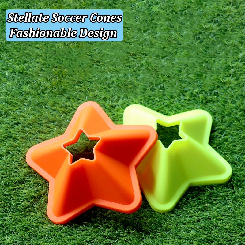 7/10PCS Soccer Cones With Mesh Bag Field Marker Stellate Cones Agility Training Football Basketball Sport Training Equipment