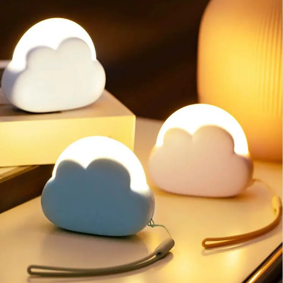 Creative Cloud Night Ligh Novelty Gifts New USB Rechargeable Portable Bedside Sleep LED Light