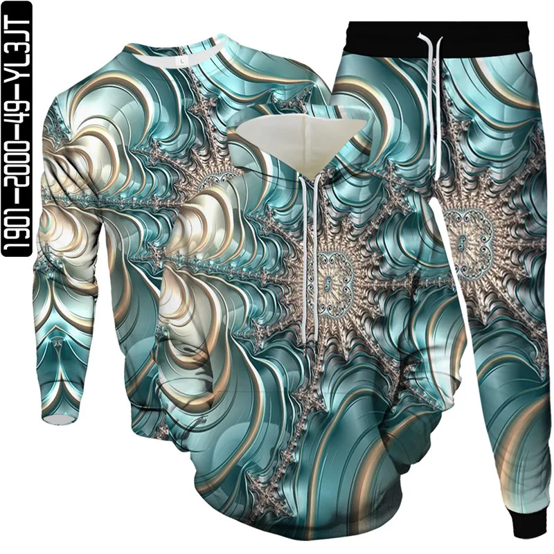 

Tie Dye Vortex Colorful Pattern Print Men Tracksuit Large Size 5XL 6XL Men Hoodies Sweatshirt Pants 3pcs Set Male Clothing Suit