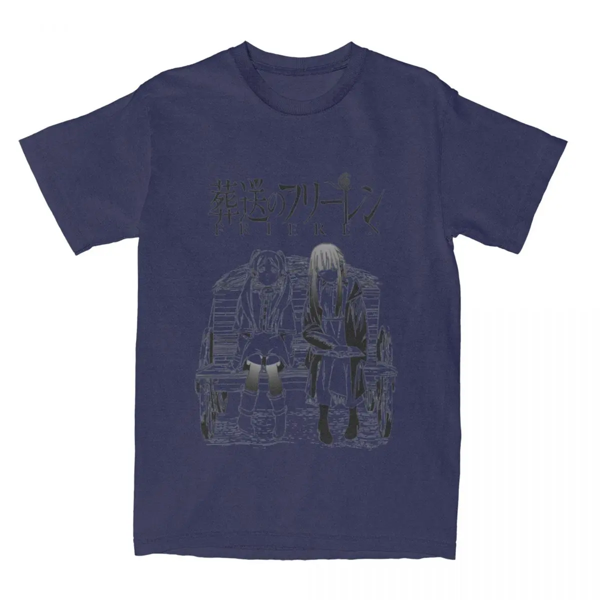 

2025 new model Vintage T Shirt Frieren At The Funeral Anime Cotton T-Shirts Characters Fern Tee Shirt for Men Summer Awesome Sho