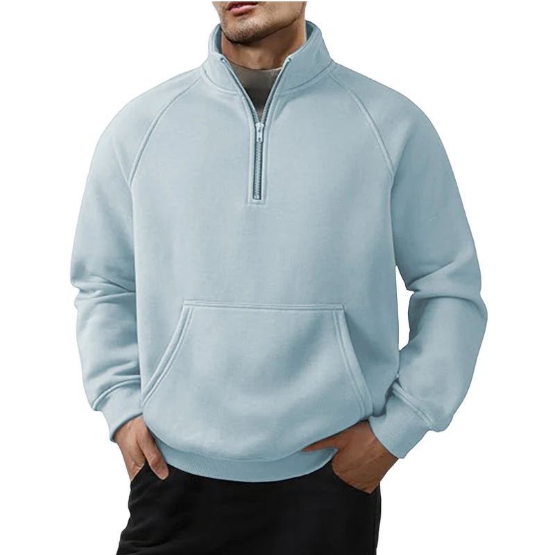 هوديي رجالي خفيف الوزن بسحاب كامل مع مقاس مريح #6