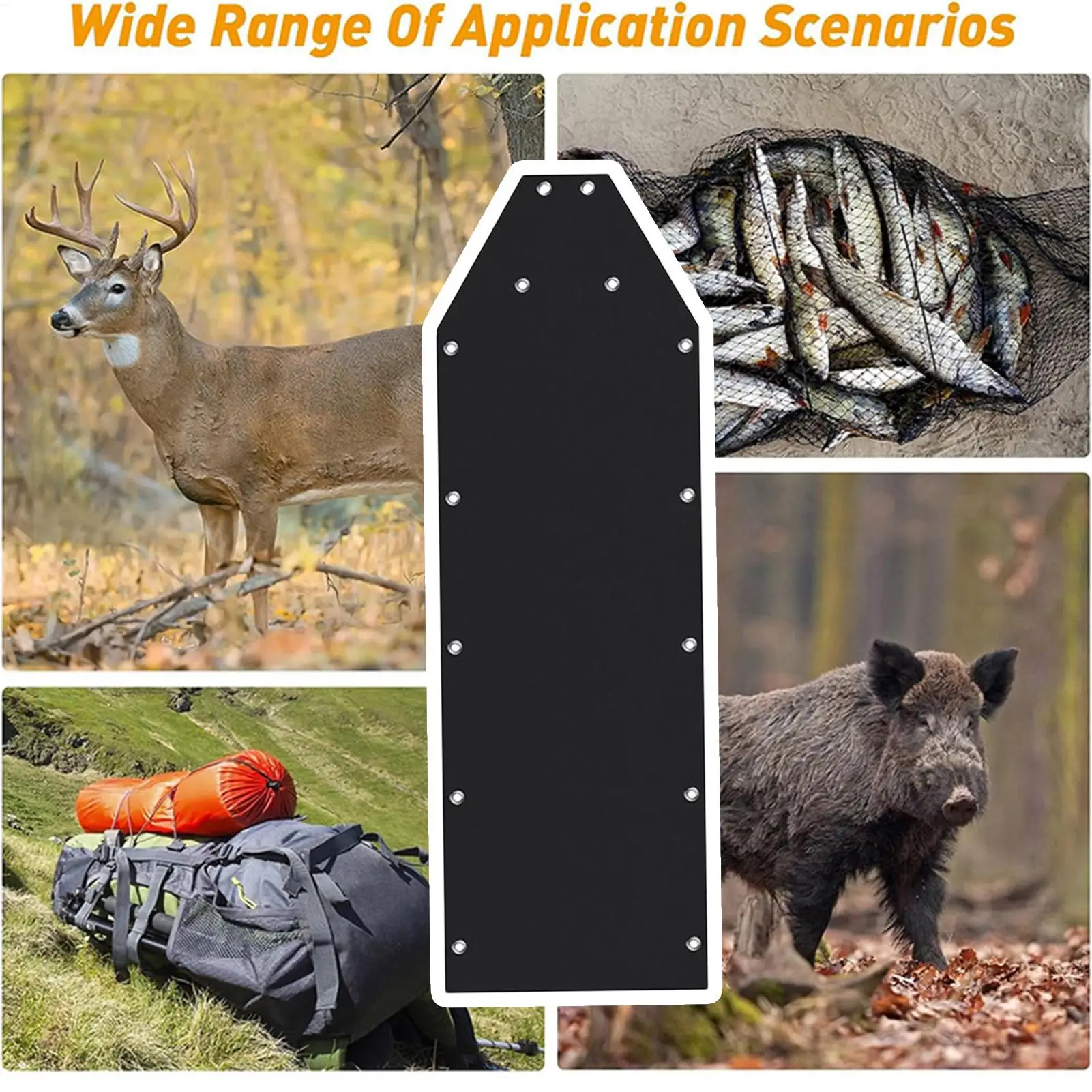 الغزلان سحب زلاجات الغزلان زلاجات لعبة Hauler الغزلان سحب زلاجات الجليد الصيد الثلوج ل نقل والعتاد متعددة الأغراض فائدة زلاجات #4