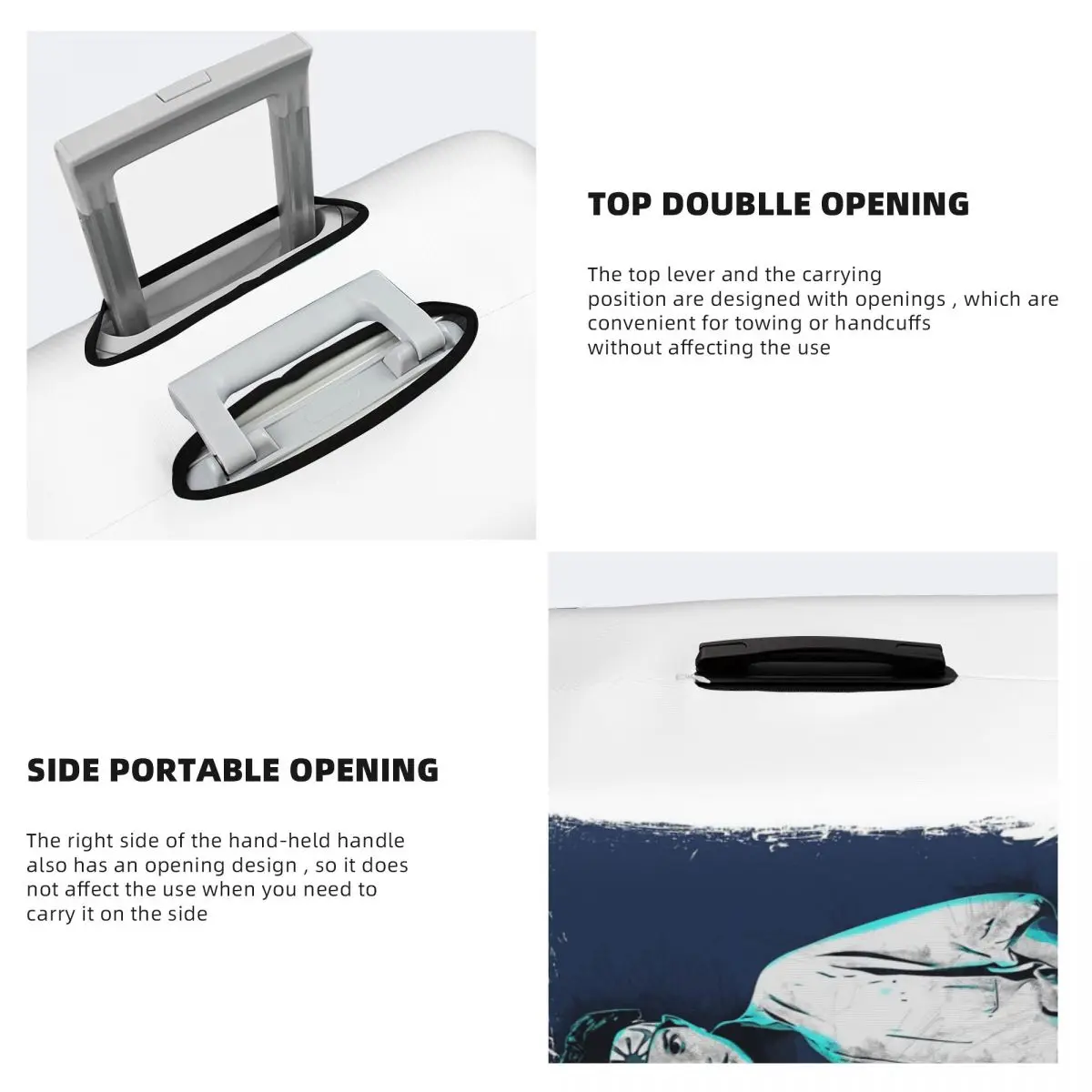 Ralph Macchio-каратэ детский чехол для чемодана, защитные эластичные дорожные защитные чехлы для багажа для 18-32 дюймов