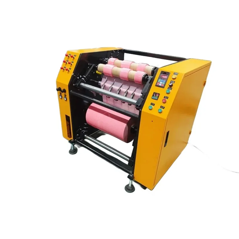 Plastic Film Slitting Rewinding Machine Automatic Stretch Film Slitting Rewinding Machine Cling Film Slitter Rewinder