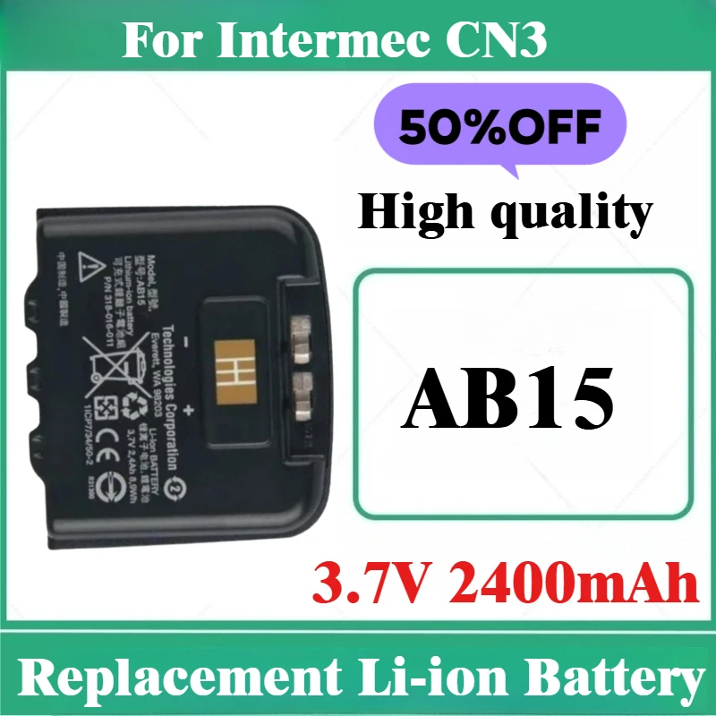 

New Replacement Li-ion Battery 318-016-011 AB15 AB16 3.7V 2400mAh for Intermec CN3