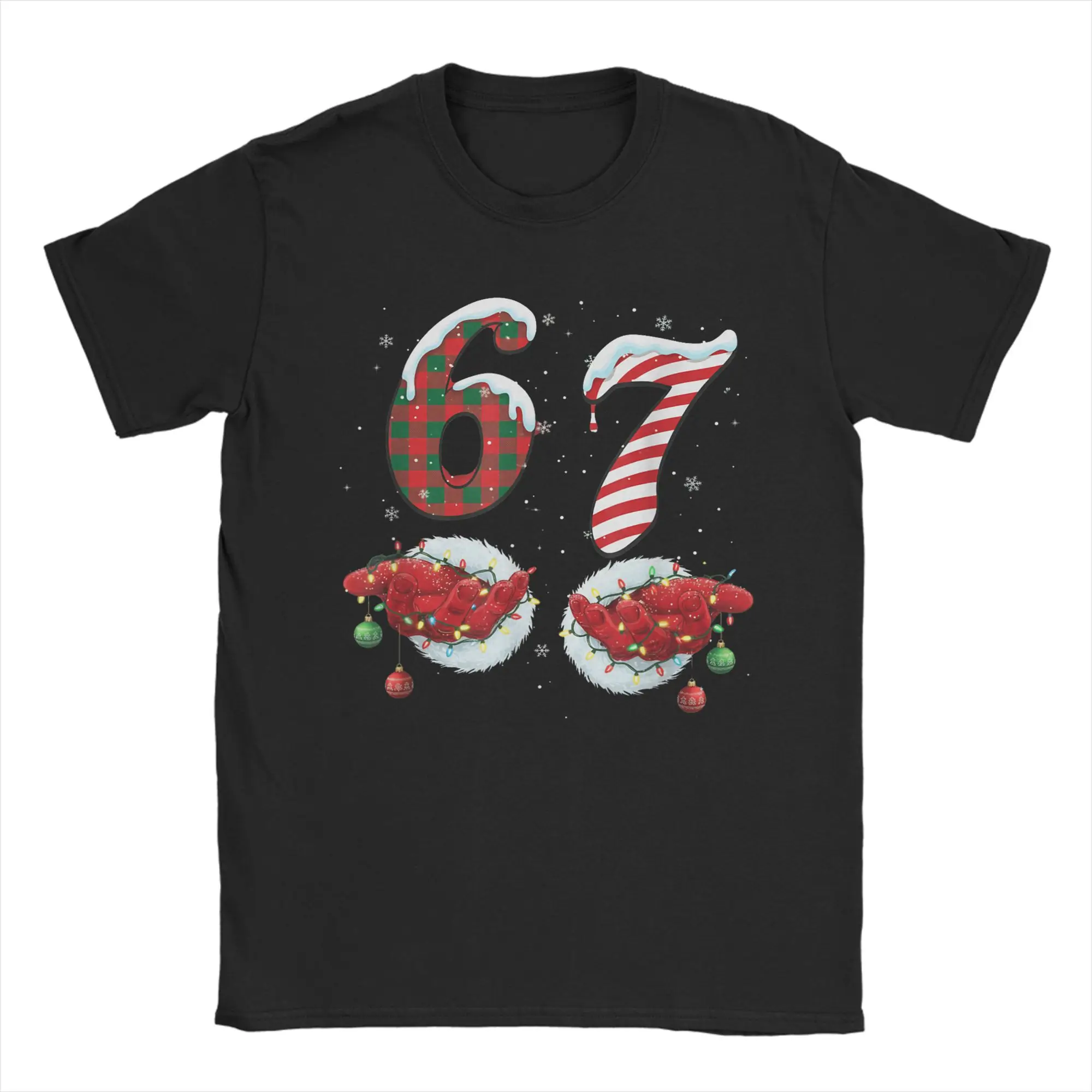 

Funny Six Seven 67 Meme 67 Christmas Holiday Xmas T Shirt Summer Cotton T Shirts For Adult Tee Shirt Short-Sleeve Top Tees