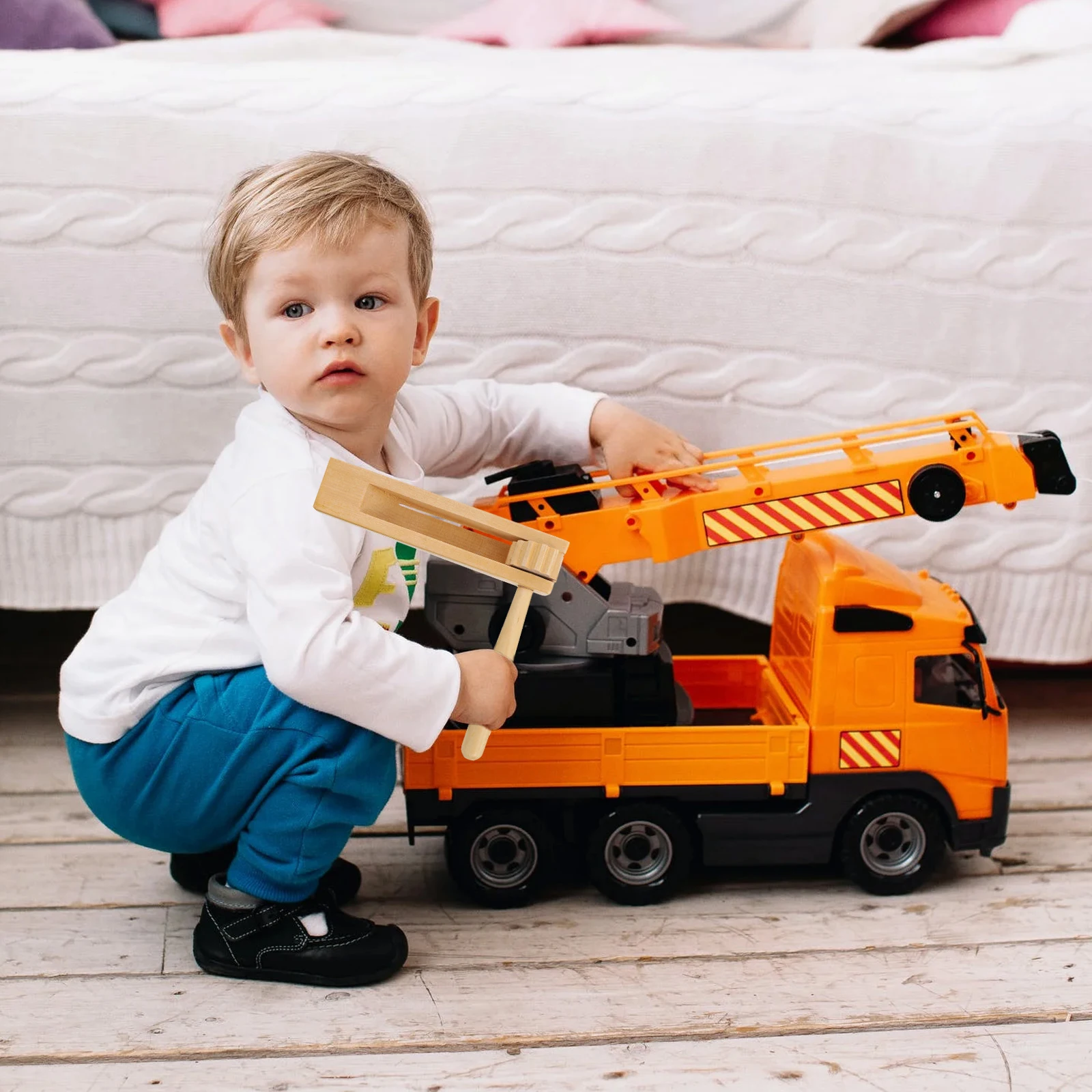 Pomoc dydaktyczna do nauki gry na kastanetach dla dzieci, zabawki muzyczne dla dzieci, drewniane instrumenty dla niemowląt