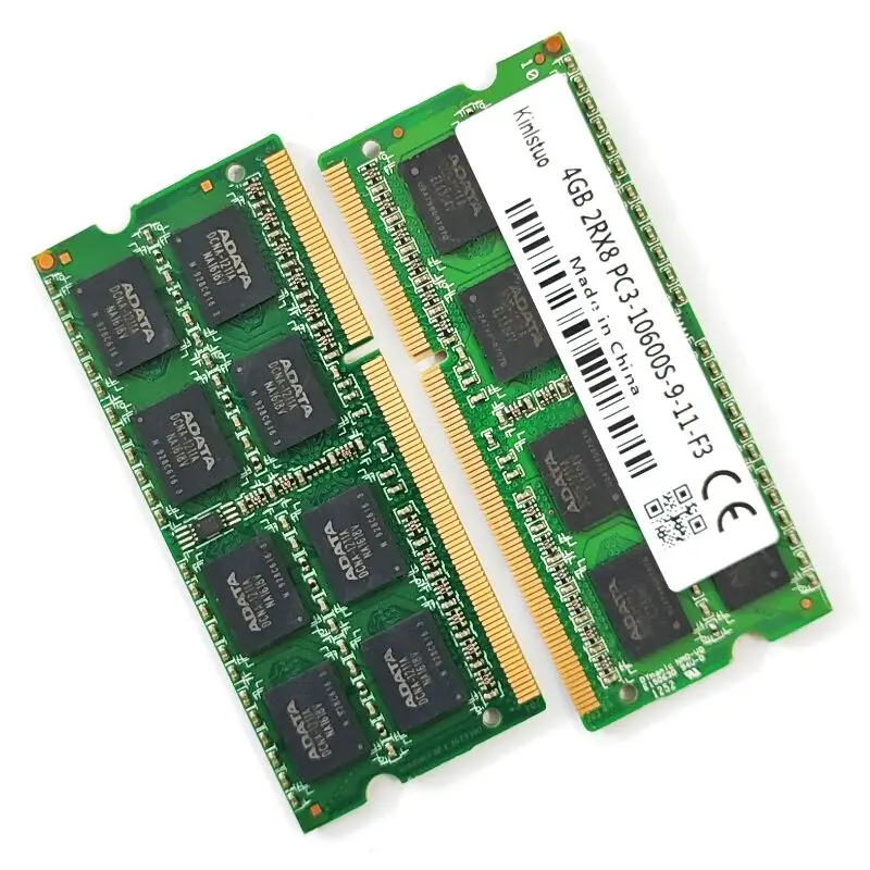 Memória ddr3 4gb 2rx8 1333 sodimm PC3-10600S-9-11-F3 v 204pin dos rams ddr3 4gb 1.5 mhz de kinlstuo do portátil