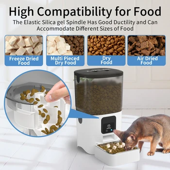 PAPIFEED Smart Automatic Cat Feeders WiFi Pet Feeder with APP Control for Remote Feeding Detachable for Easy Clean Cat Food 3