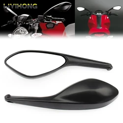 Rearview Side Mirrors For DUCATI MONSTER 659 696 796 1100/S/EVO Streetfighter/S 848 Motorcycle Accesssories Rear View Mirror