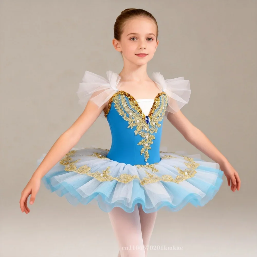 

Летнее детское балетное платье, элегантный костюм для выступлений, детский танцевальный костюм, балетные платья-пачки для девочек, одежда для девочек, наряды-платья