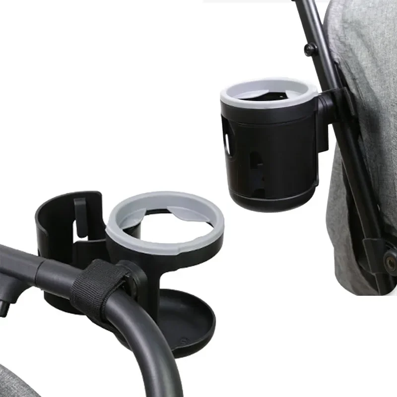 2-in-1 Baby Stroller Accessories Bottle Holder Universal Tricycle Pram Water Cup Mobile Phone and Drink Holder Wheelchair Cart