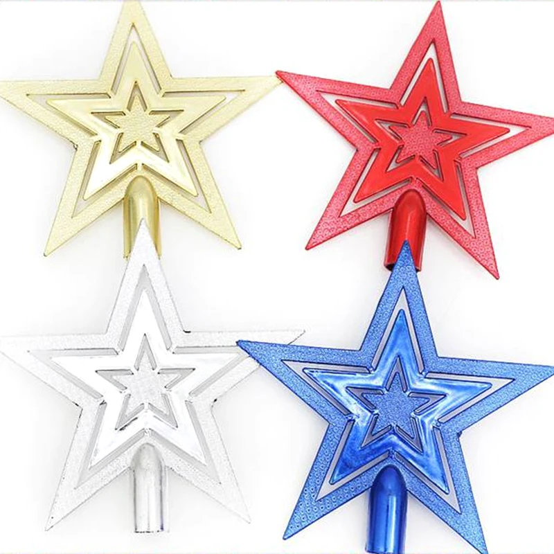

20 Cm Star Tree Topper Christmas Decoration Lightweight Pentagram Ornament Holiday Party Decorations for Christmas