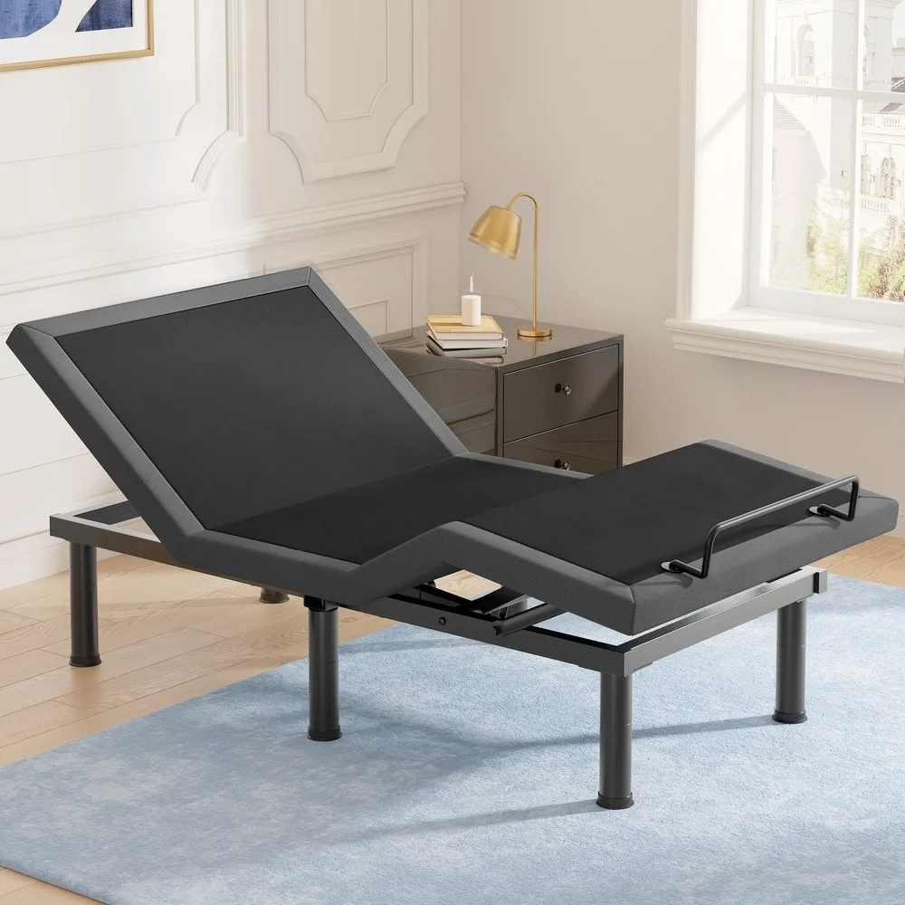 T450 Adjustable Bed Frame Twin XL with Remote Ergonomic Adjustable Base with Head & Foot Incline Zero Gravity