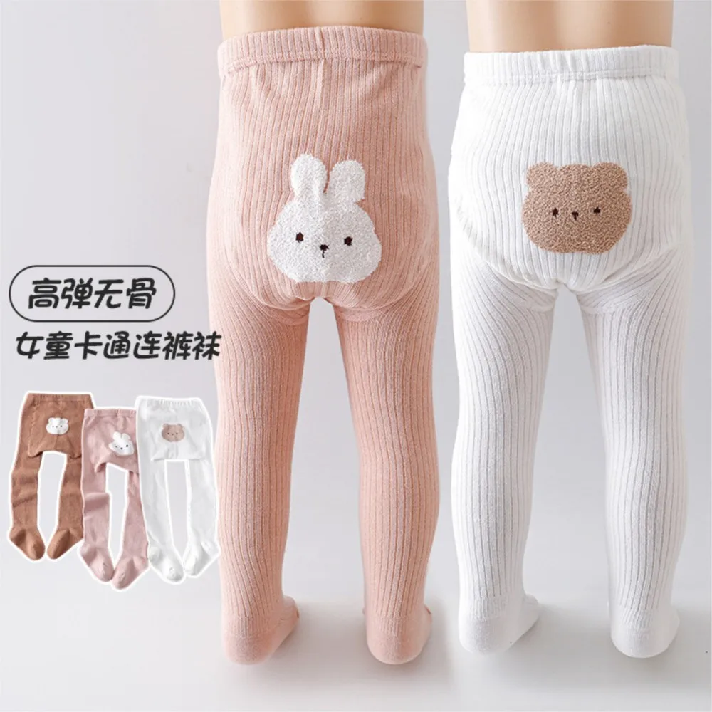 

Big PP baby pantyhose new spring and autumn versatile outerwearpantyhose newborn cute cartoon animal girls' leggings cotton