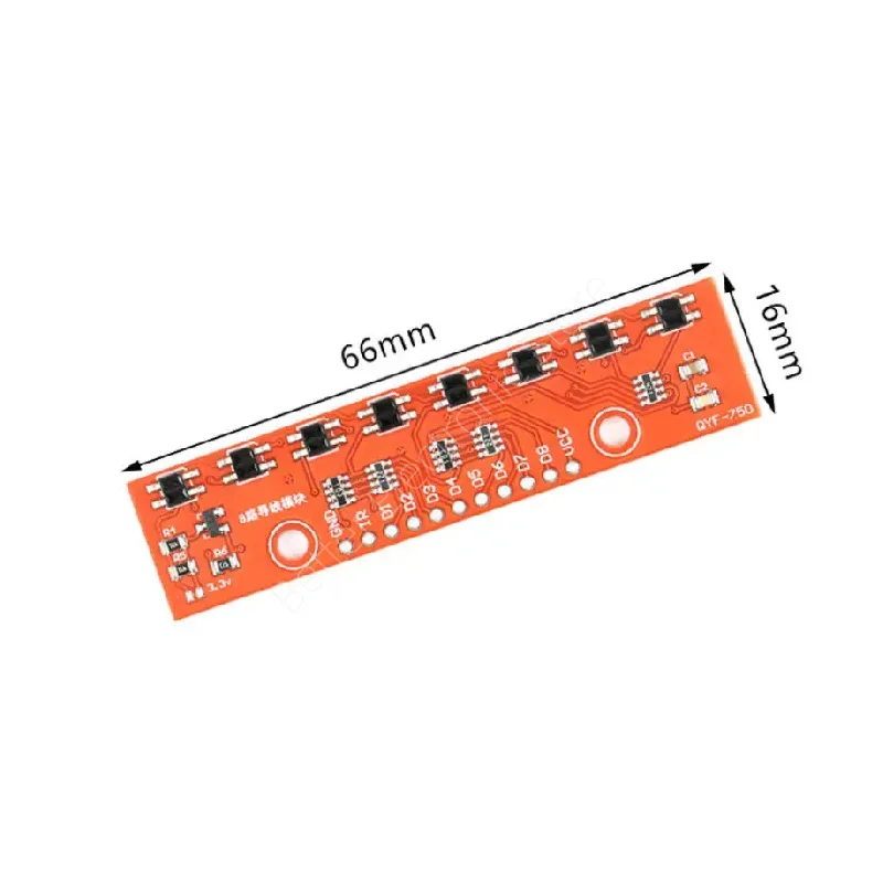 Sensor Linha 8 Canais Original - Módulo Rastreio Robô Arduino Raspberry Pi​