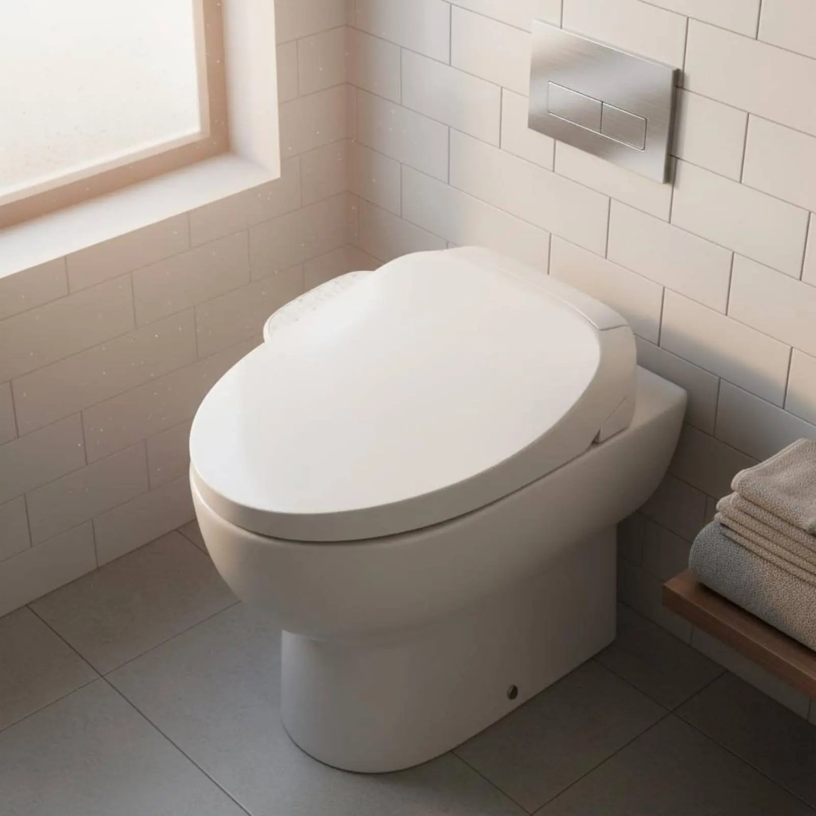 

Smart Bidet Toilet Seat Fast Heating Heated Bidet Toilet Seat Bathroom Fixture Drying Function Deodorizing