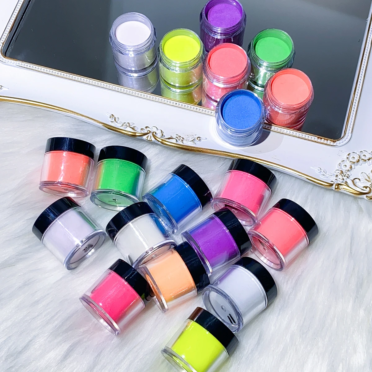 10G*12Jar Glow in The Dark Glitter Resin Dye Luminous Pigment Powder Kit Safe Long Lasting for Fine DIY Acrylic Nail Art Party image 5
