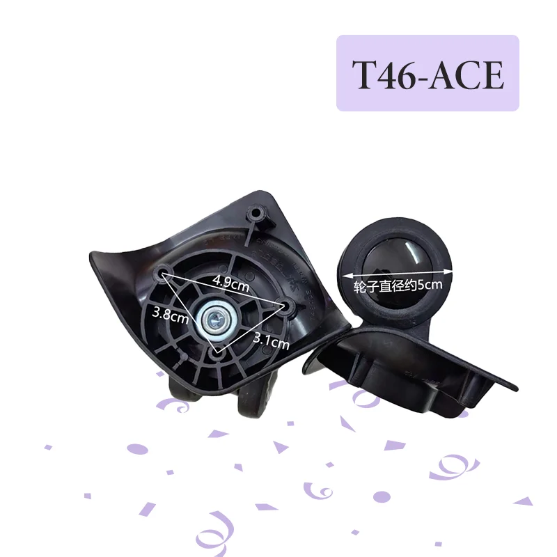 For SJTOBOL T46-ACE Replacement Parts For Wheel Accessories For luggage Wear-Resistant 360° Wear Swivel wheels