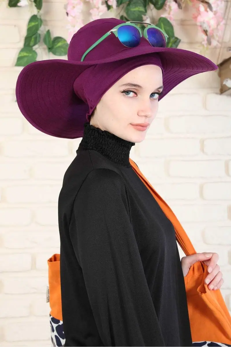 Gekämmte kappe lila muster