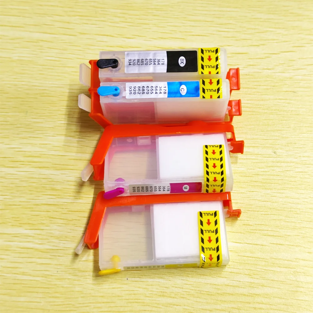

Refillable Ink Cartridge With Permanent Chip For HP 564 XL Photosmart eStation C510a Deskjet 3070A 3520 3521 3522 3526