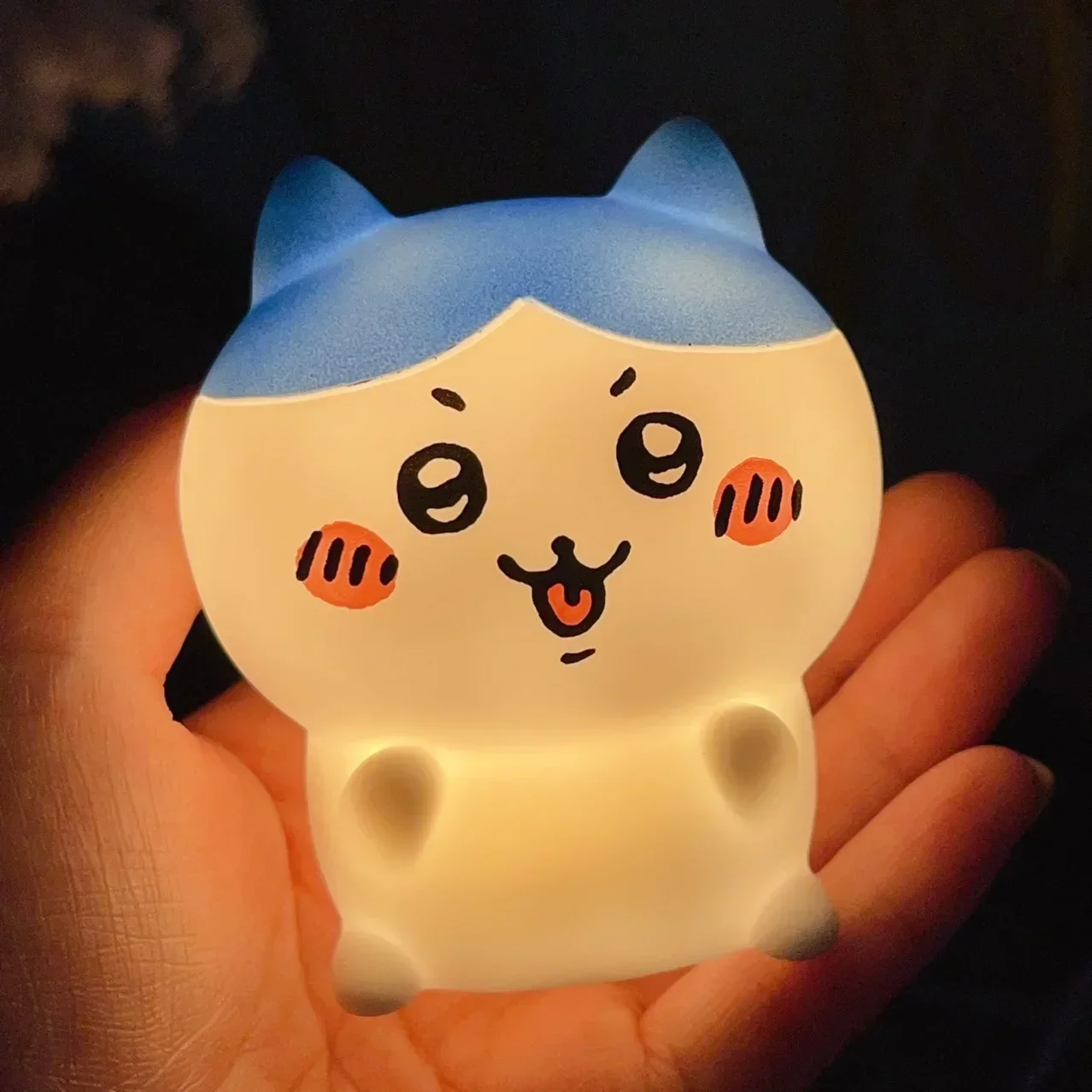 Chiikawa Anime LED Night Light  Hachiware  Usagi Rabbit Lamp Bedroom Desktop Decor Birthday Gift for Children Best Gift Toy image 5