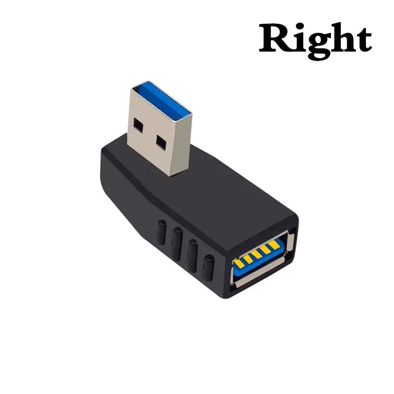 USB 3.0 High-Speed 2.0 Male to Female Extension Line Adapter With UP, Down, Left, Right, 90  Bend for Data Charging Conversion