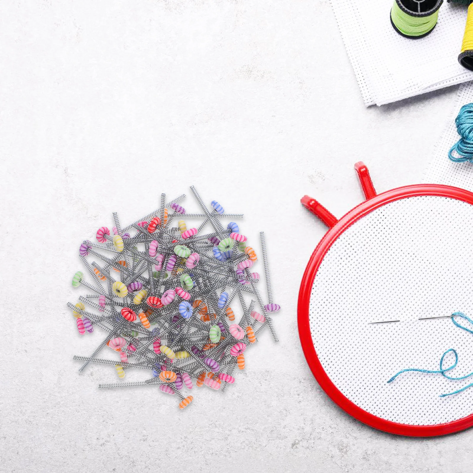 100 قطعة الربيع ل تنبت Diy بها بنفسك دبوس الشعر اكسسوارات لوحة القيادة قاعدة تهز رئيس سوينغ الحرفية Bobbleheads أرقام أجزاء استبدال