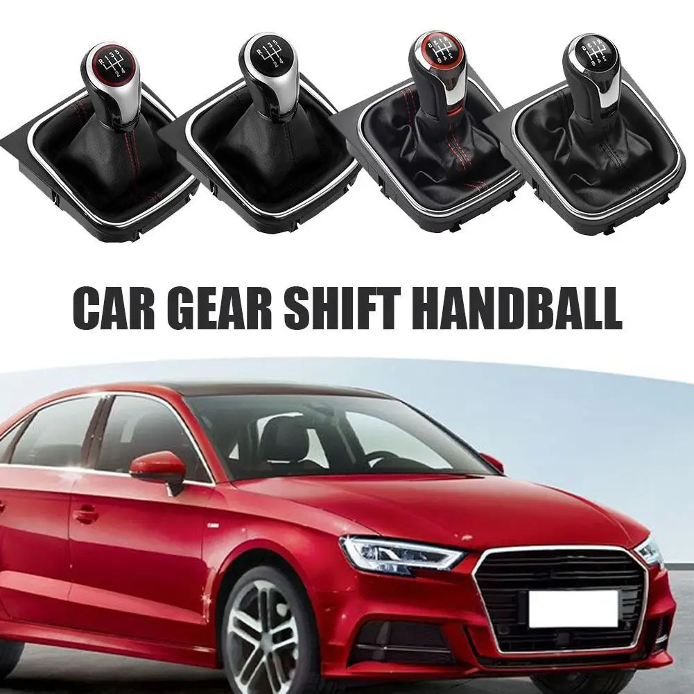 

Car Stick Lever Shifter HandBall for VOLKSWAGEN VW Golf 7 Manual Speed Gear Shift Knob With Leather Boot Car Interior Accessory