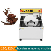 Stainless Steel of Chocolate Melting Machine Small Automatic 12.5L Chocolate Tempering Machine Commercial Electric Melter Pot