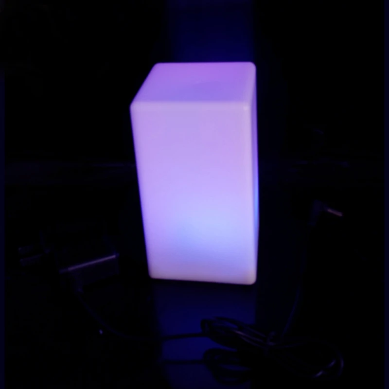 D85*H155mm, Glowing Lamps, Led Luminous Square, Bar Light, 7 Color Changing,Type C Charging, For Event/Party/Wedding/Club,60pcs