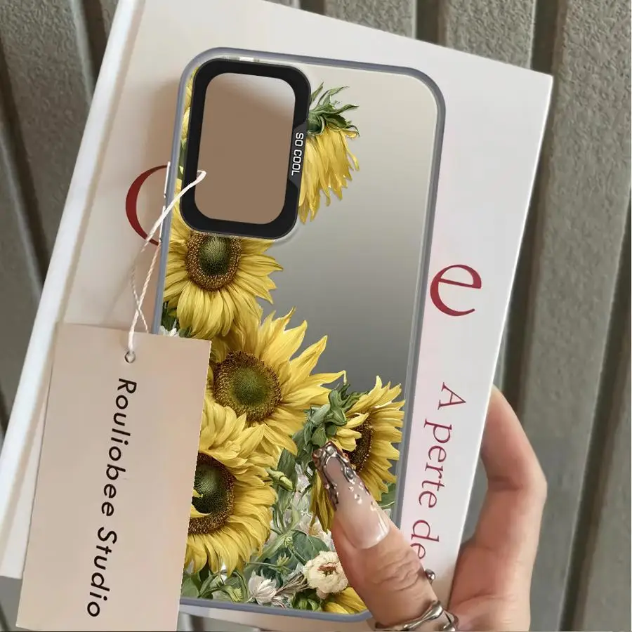 Phone Cover Case for Samsung Galaxy A26 A31 A17 A20s A34 A15 A16 A24 A25 A35 A12 A13 A14 A21s A23 Fashion Sunflower Art 