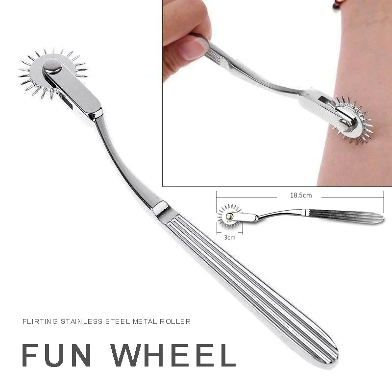 스테인레스 스틸 핀휠 바늘 휠 롤러 서브미션 페티쉬 섹스 슬레이브 키트 섹스 토이 젖꼭지 클리토리스 BDSM 레즈비언 여성 가슴