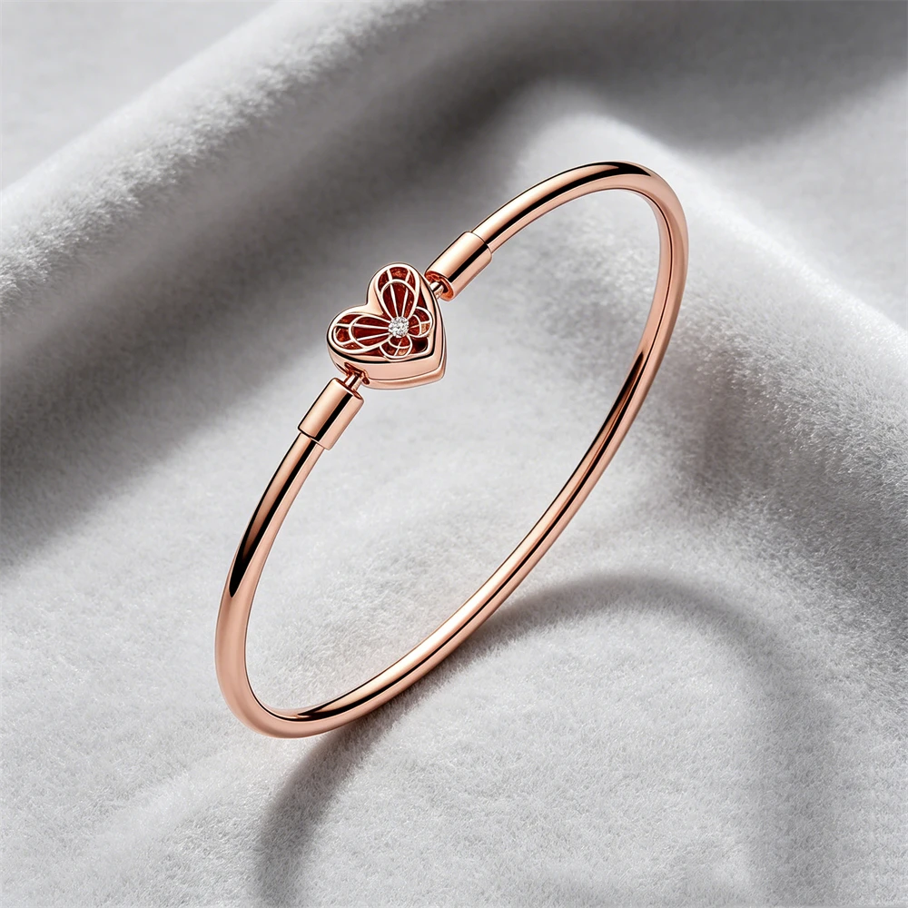 High Quality 925 Silver Snowflake Butterfly Five Pointed Star Hard Ring Bracelet Snake Shaped Bracelet Women's Boutique Jewelry